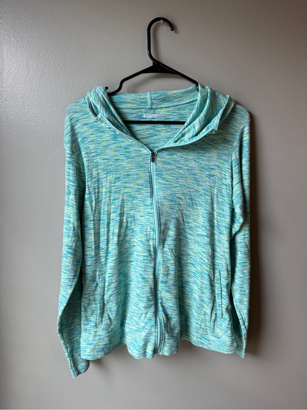 Columbia Women’s Space Dye Full Zip Hooded Active Jacket Size XL